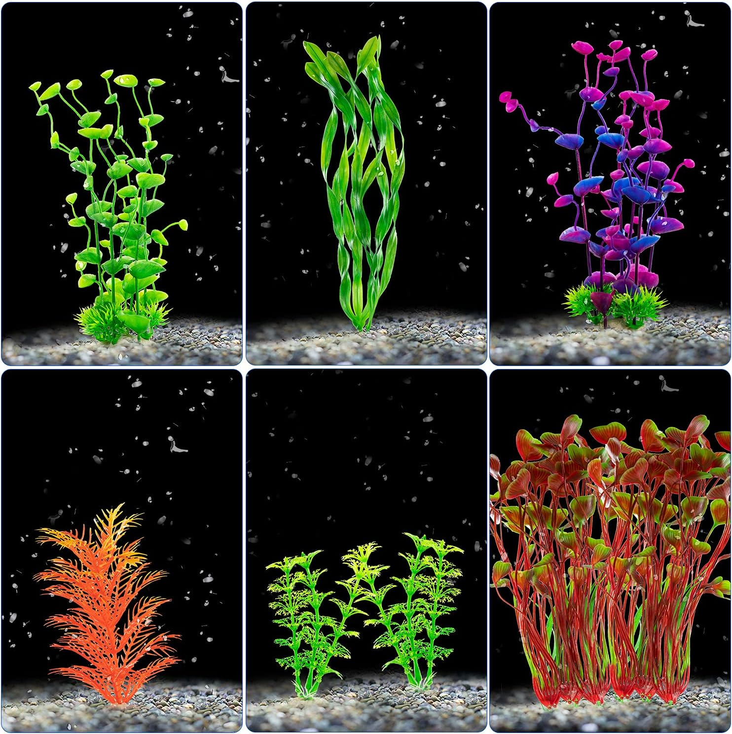 Photo of various different artificial plants in differing sizes