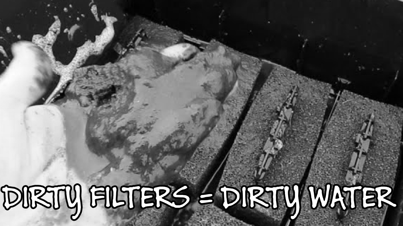 image showing clogged / dirty aquarium filter